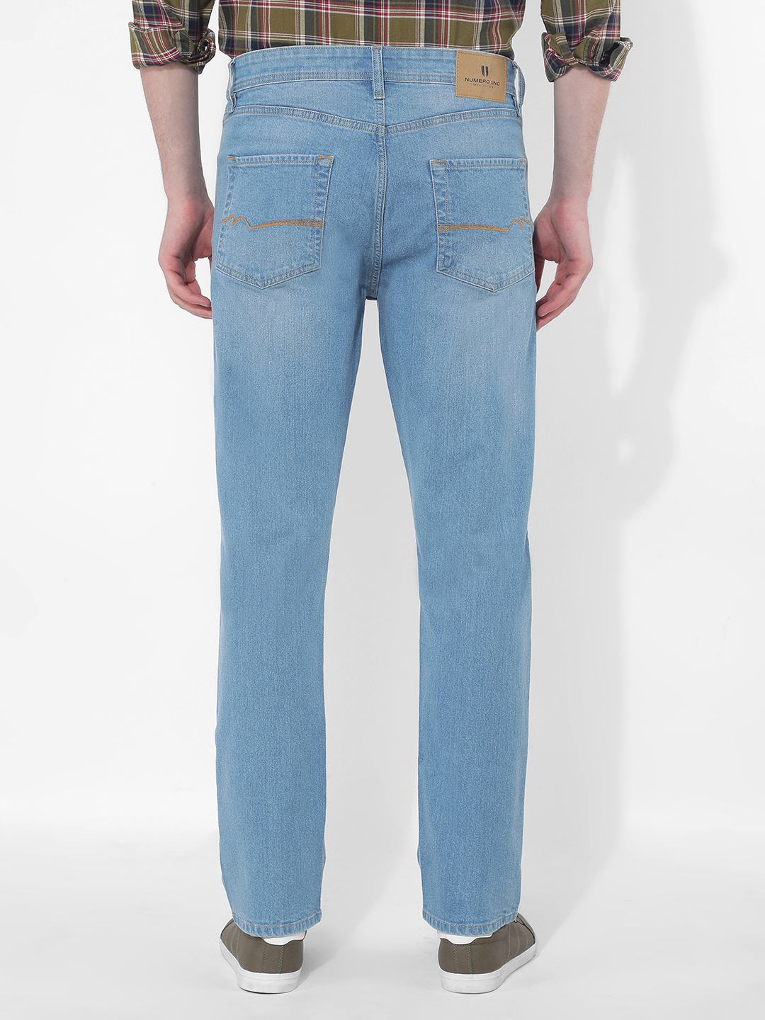 Numero Uno Men Solid Blue Jeans
